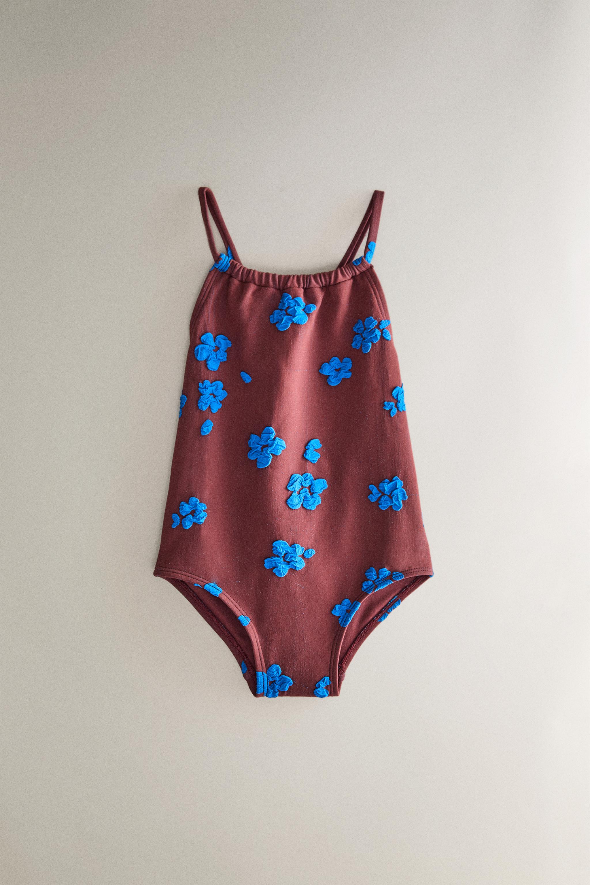 KIDS’ FLORAL BEACH SWIMSUIT